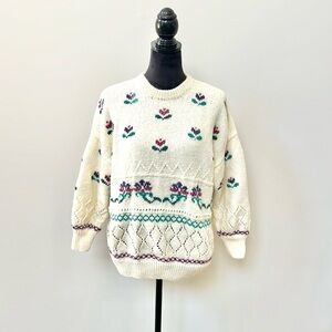 Vintage Floral Sweater